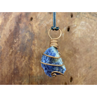 Chunky Crystal Pendant - Sodalite