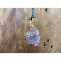 Chunky Crystal Pendant - Amethyst